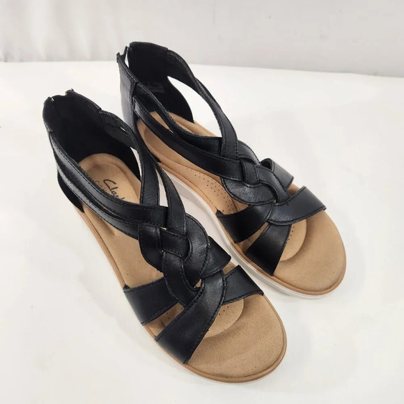 Clarks  Jillian Wedge Rise Sandal Womens 7 - Picture 2 of 8